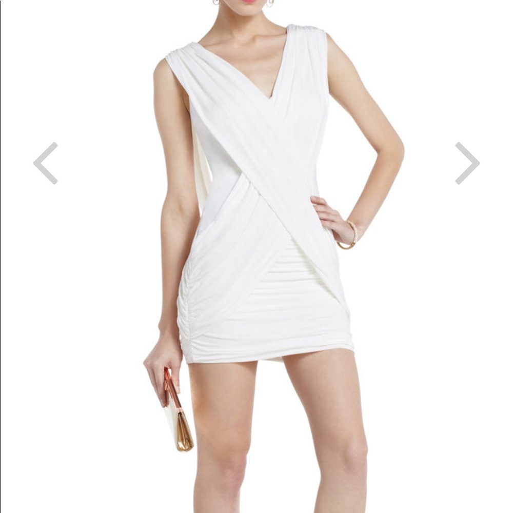 BCBCMaxAzria Alondra Gathered Cocktail Dress
